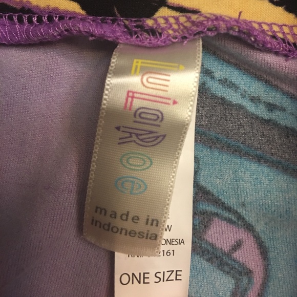 LulaRoe motorcycle pattern leggings - Picture 4 of 4